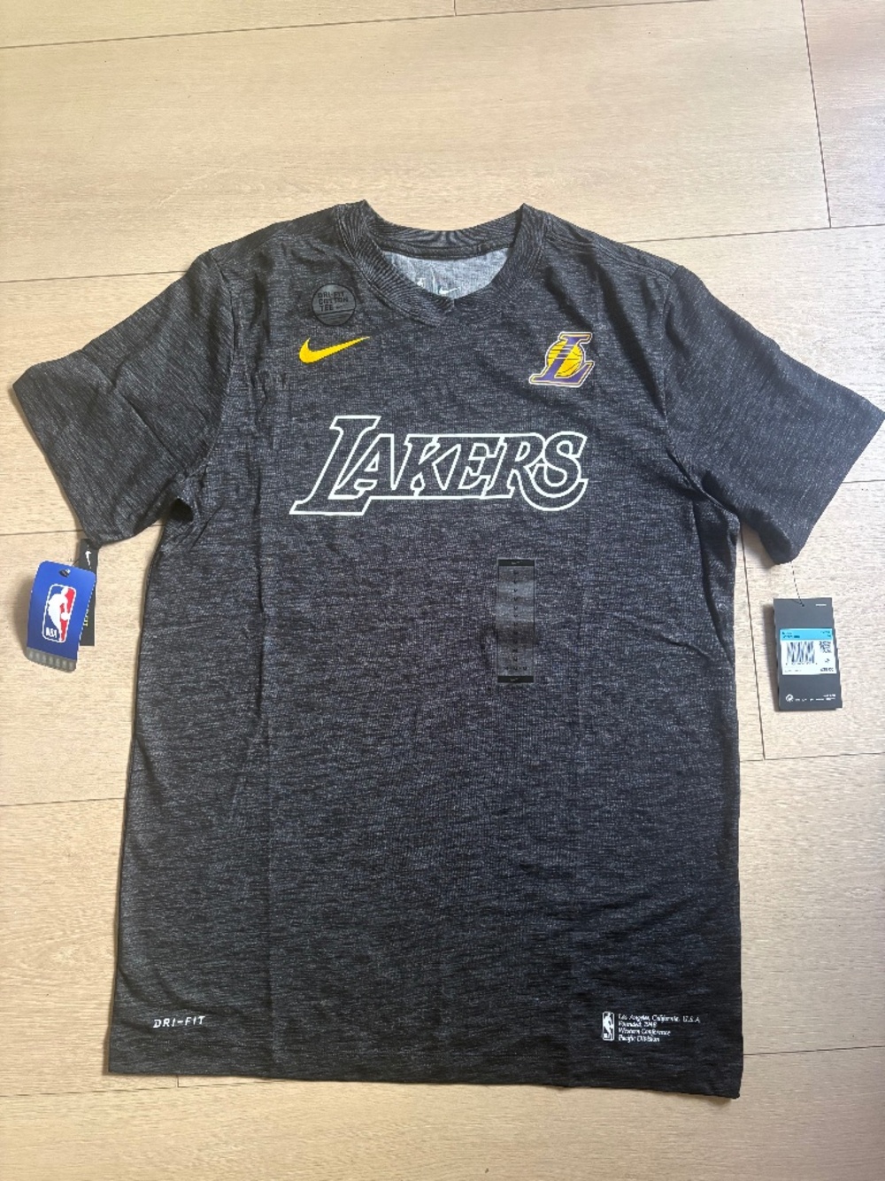 Dry fit men Los Angeles lakers shirt
